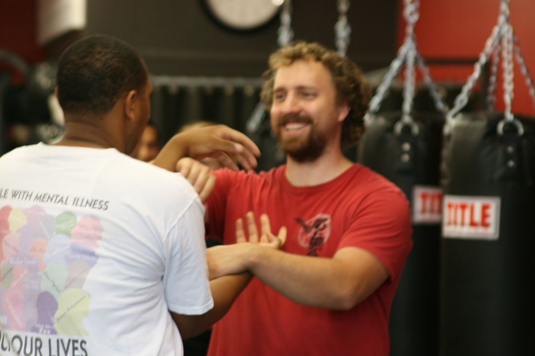 Raymond and John working together.